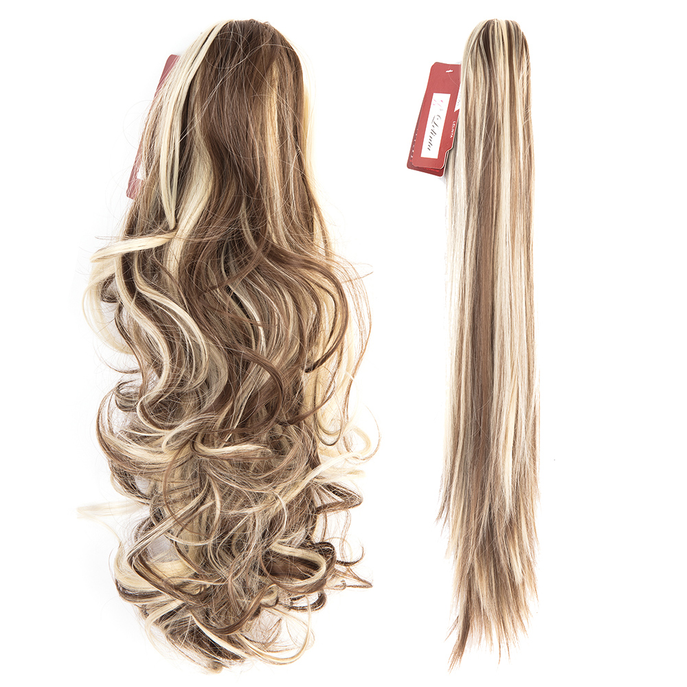 Long Ponytail Wavy Claw Curly Straight Thick Synthetic Hair Extension Cosplay US - Picture 28 of 33