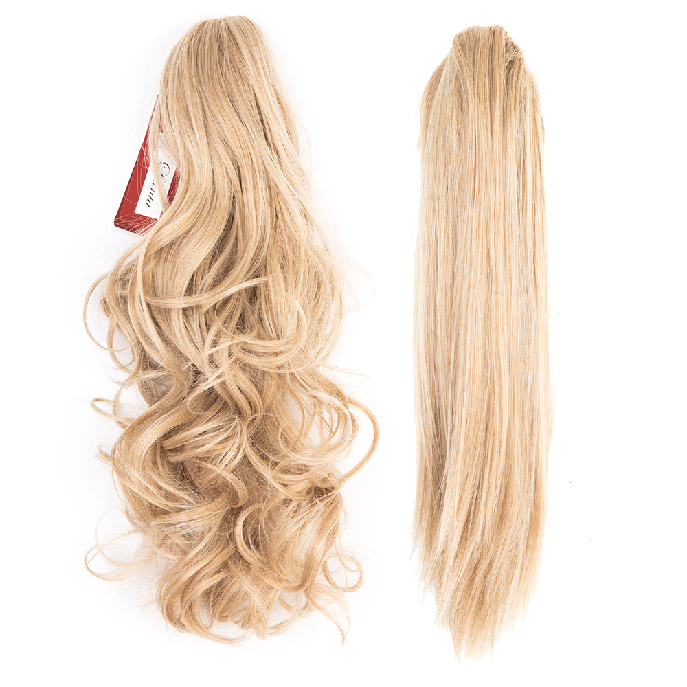 Long Ponytail Wavy Claw Curly Straight Thick Synthetic Hair Extension Cosplay US - Picture 29 of 33