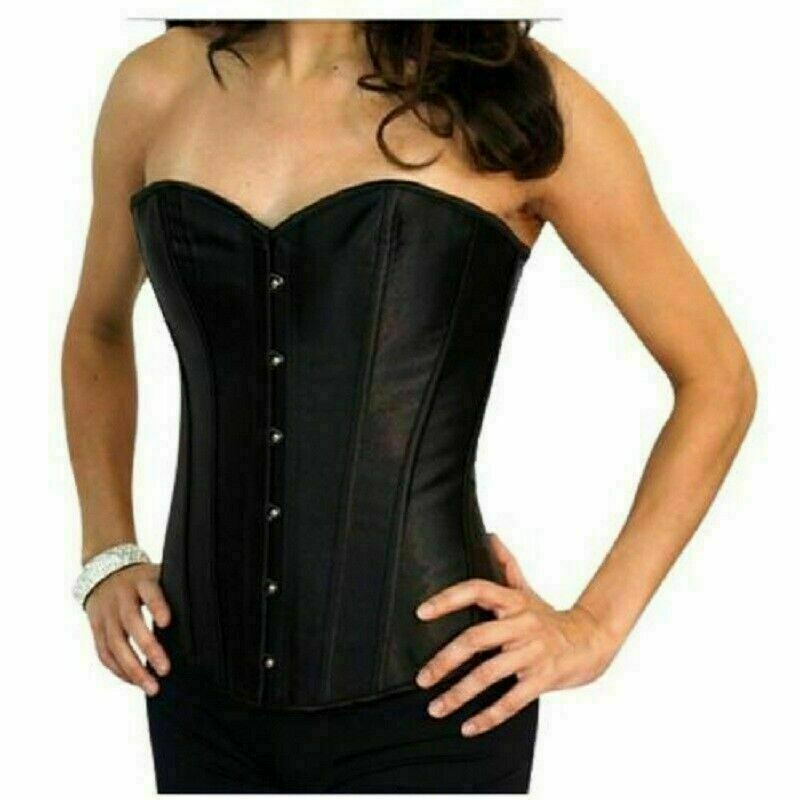 Women Lace Up Underbust Waist Corset Princess Dress Tops Bustier Shaper - Picture 14 of 78