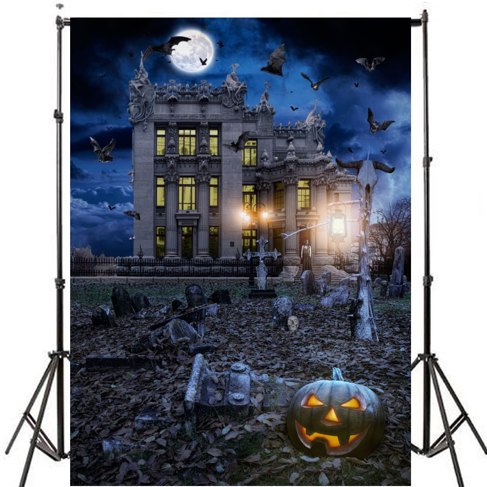 Halloween Party Photography Backdrop Photo Background Studio Vinyl Screen Christ - Picture 77 of 83