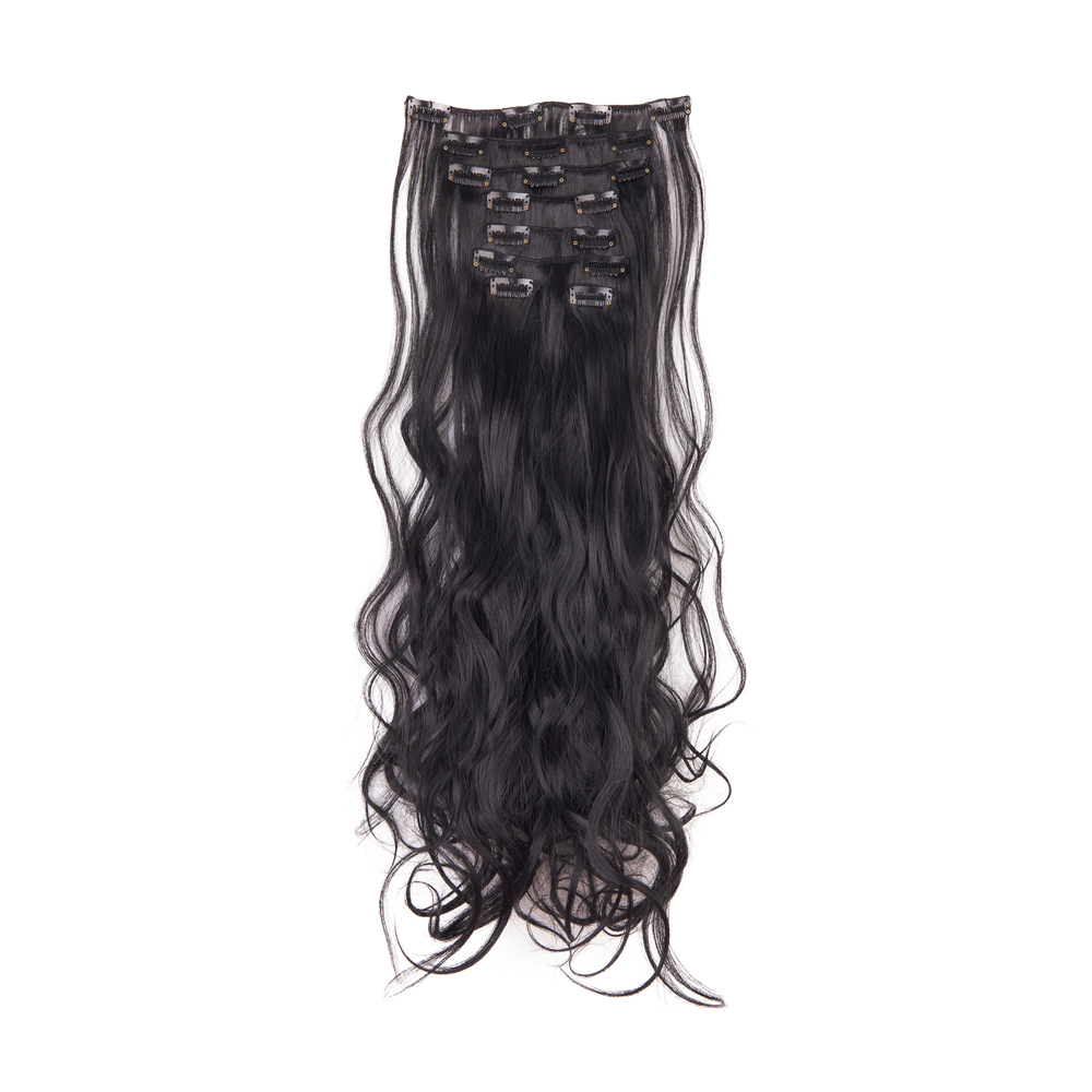 Women Long Wavy Curly Straight Full Head Clip-In 8Pcs Hair Extensions Hairpieces - Picture 13 of 79