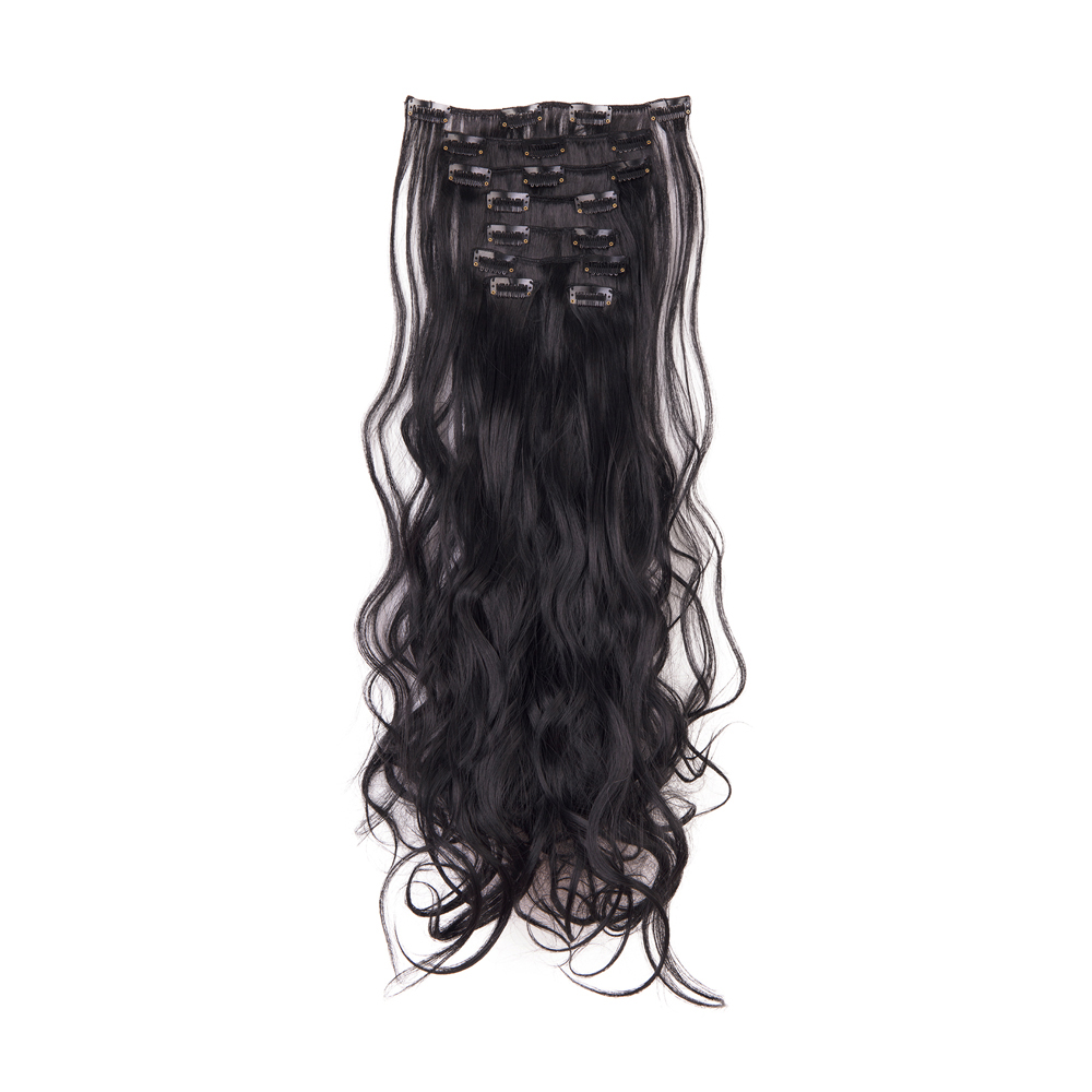Women Long Wavy Curly Straight Full Head Clip-In 8Pcs Hair Extensions Hairpieces - Picture 15 of 79