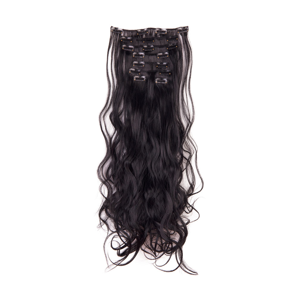 Women Long Wavy Curly Straight Full Head Clip-In 8Pcs Hair Extensions Hairpieces - Picture 17 of 79