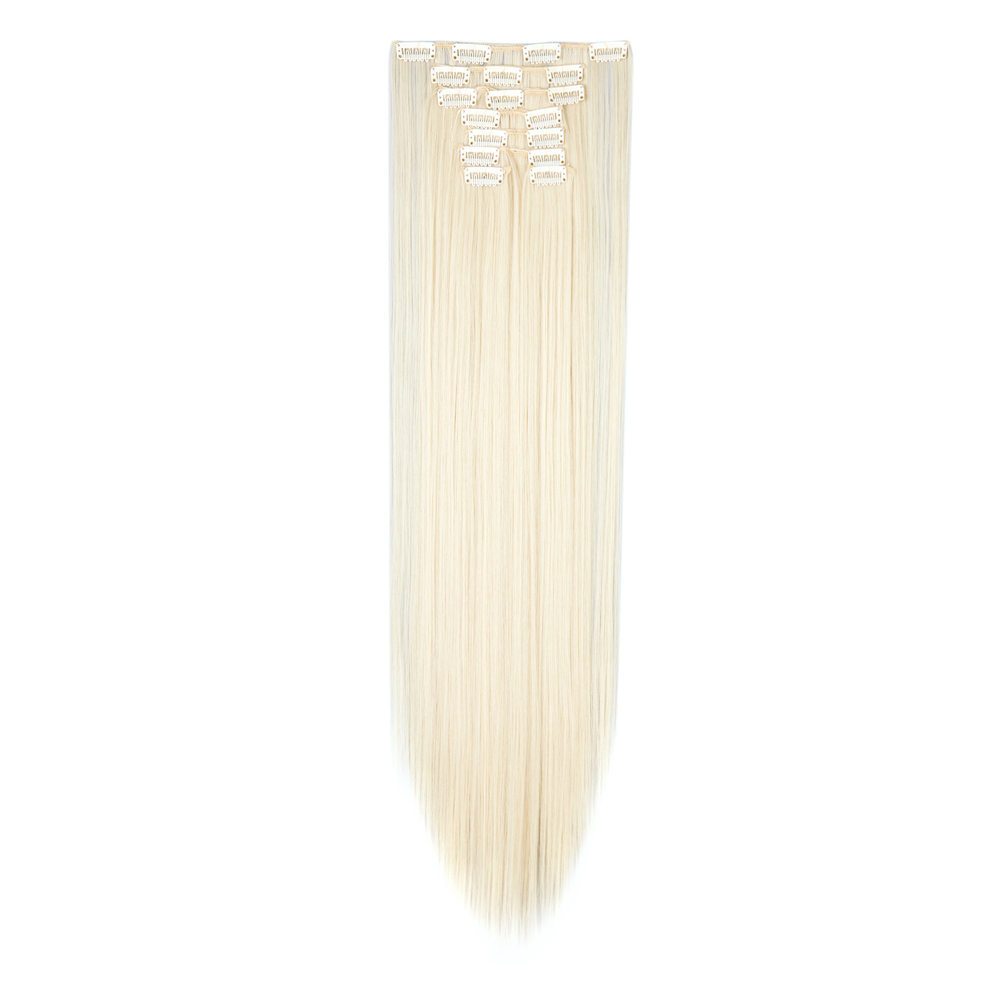 Women Long Wavy Curly Straight Full Head Clip-In 8Pcs Hair Extensions Hairpieces - Picture 34 of 79