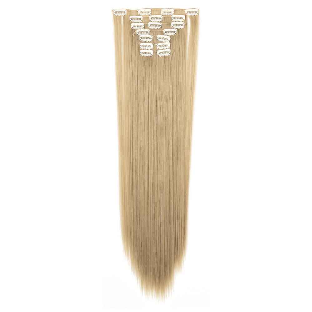 Women Long Wavy Curly Straight Full Head Clip-In 8Pcs Hair Extensions Hairpieces - Picture 36 of 79
