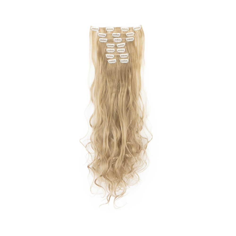 Women Long Wavy Curly Straight Full Head Clip-In 8Pcs Hair Extensions Hairpieces - Picture 37 of 79