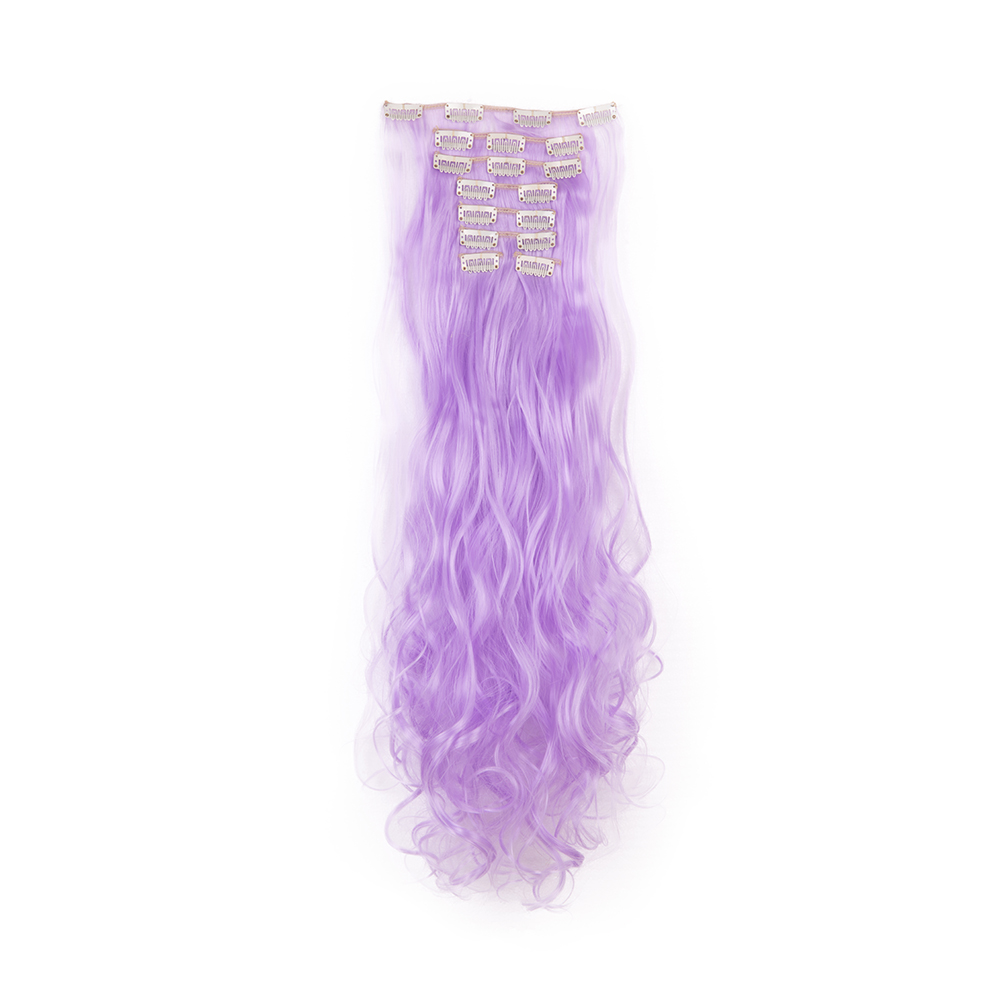 Women Long Wavy Curly Straight Full Head Clip-In 8Pcs Hair Extensions Hairpieces - Picture 42 of 79