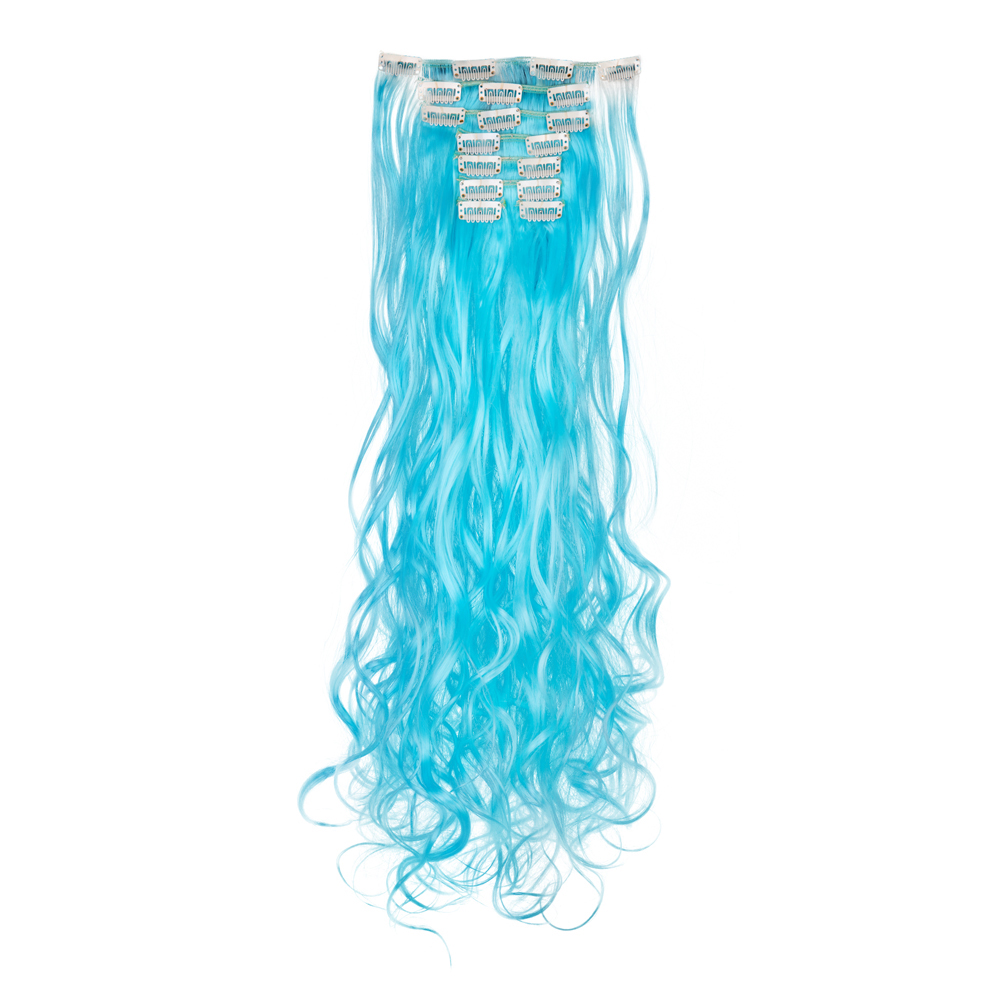 Women Long Wavy Curly Straight Full Head Clip-In 8Pcs Hair Extensions Hairpieces - Picture 44 of 79
