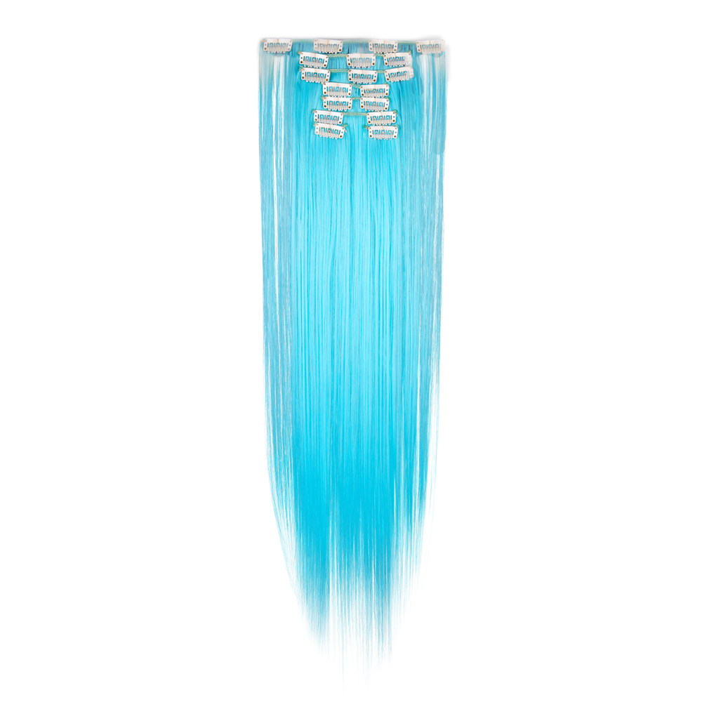 Women Long Wavy Curly Straight Full Head Clip-In 8Pcs Hair Extensions Hairpieces - Picture 45 of 79