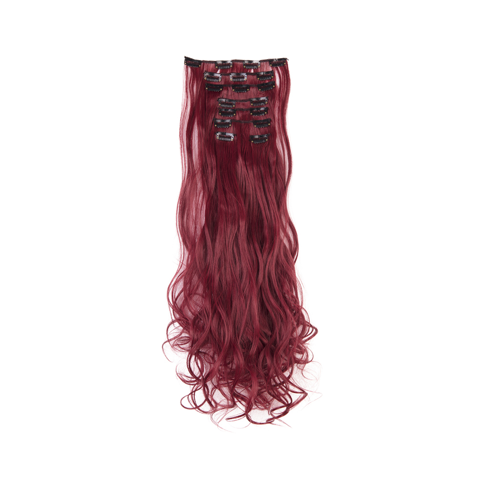 Women Long Wavy Curly Straight Full Head Clip-In 8Pcs Hair Extensions Hairpieces - Picture 46 of 79