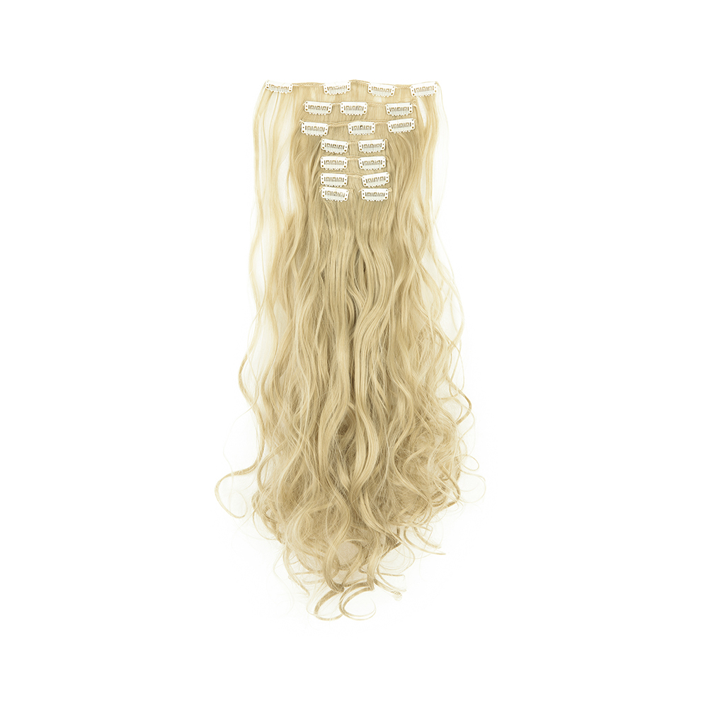 Women Long Wavy Curly Straight Full Head Clip-In 8Pcs Hair Extensions Hairpieces - Picture 52 of 79