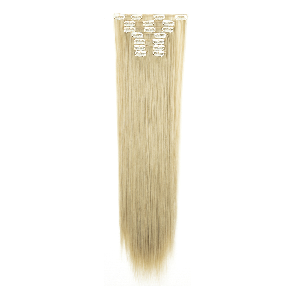 Women Long Wavy Curly Straight Full Head Clip-In 8Pcs Hair Extensions Hairpieces - Picture 53 of 79