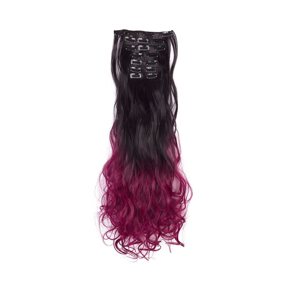 Women Long Wavy Curly Straight Full Head Clip-In 8Pcs Hair Extensions Hairpieces - Picture 54 of 79