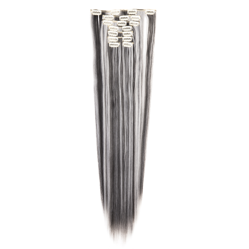 Women Long Wavy Curly Straight Full Head Clip-In 8Pcs Hair Extensions Hairpieces - Picture 65 of 79
