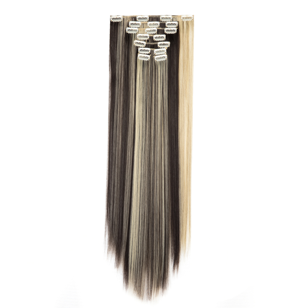 Women Long Wavy Curly Straight Full Head Clip-In 8Pcs Hair Extensions Hairpieces - Picture 71 of 79
