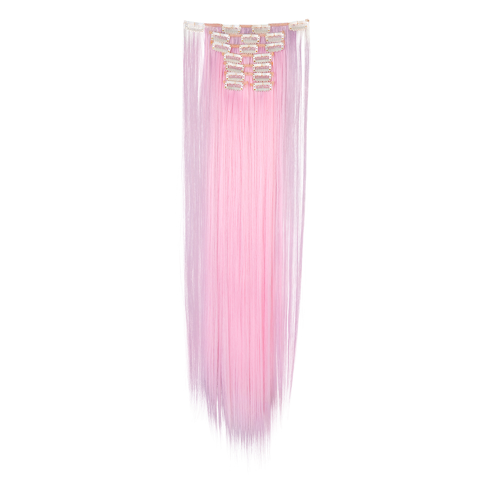 Women Long Wavy Curly Straight Full Head Clip-In 8Pcs Hair Extensions Hairpieces - Picture 72 of 79