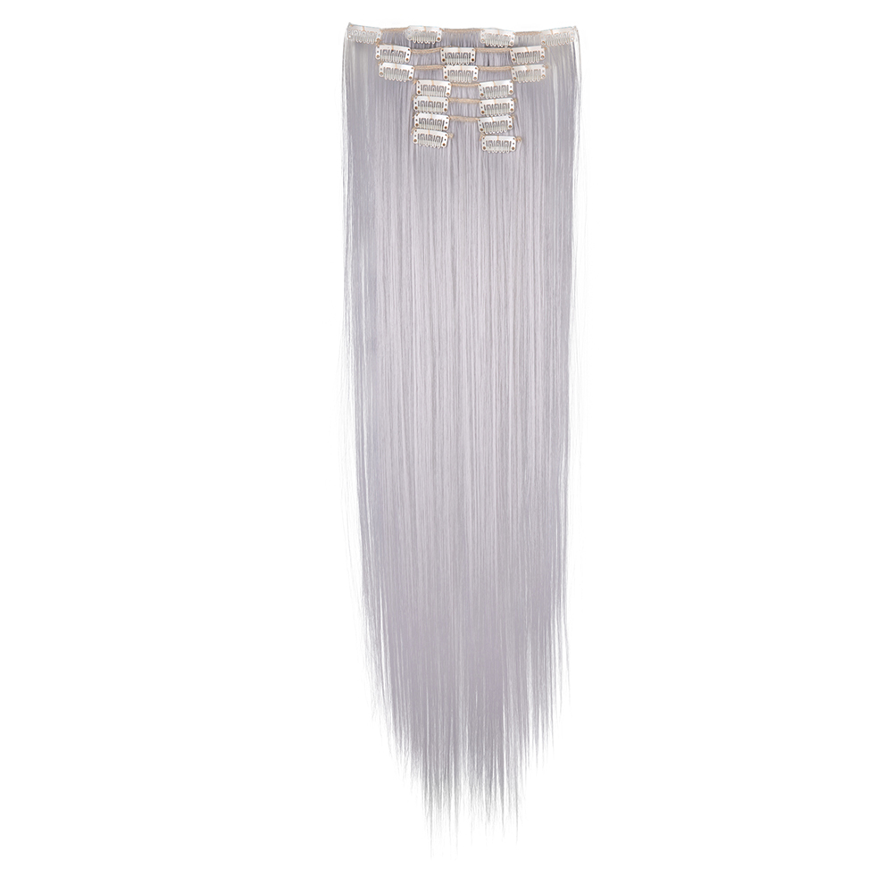 Women Long Wavy Curly Straight Full Head Clip-In 8Pcs Hair Extensions Hairpieces - Picture 74 of 79