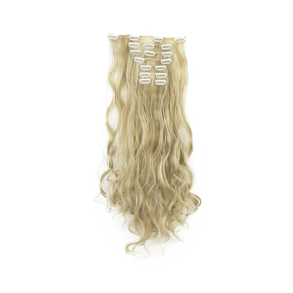 Women Long Wavy Curly Straight Full Head Clip-In 8Pcs Hair Extensions Hairpieces - Picture 77 of 79