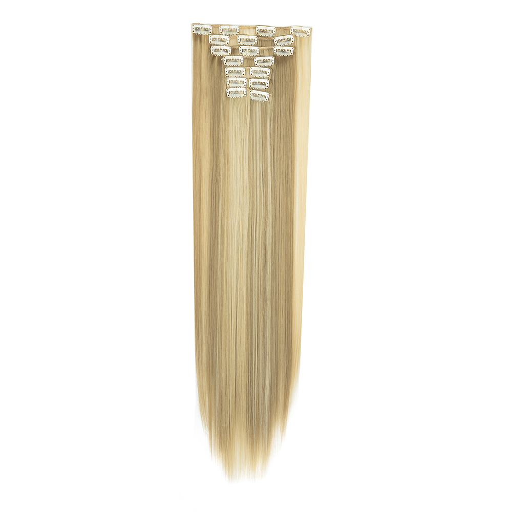 Women Long Wavy Curly Straight Full Head Clip-In 8Pcs Hair Extensions Hairpieces - Picture 78 of 79