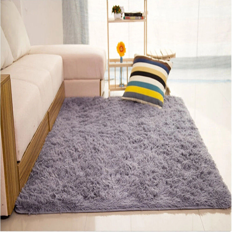 New Fluffy Plush Rugs Cushion Non-Slip Bedroom Floor Rugs Carpet Living Room Mat - Picture 12 of 18