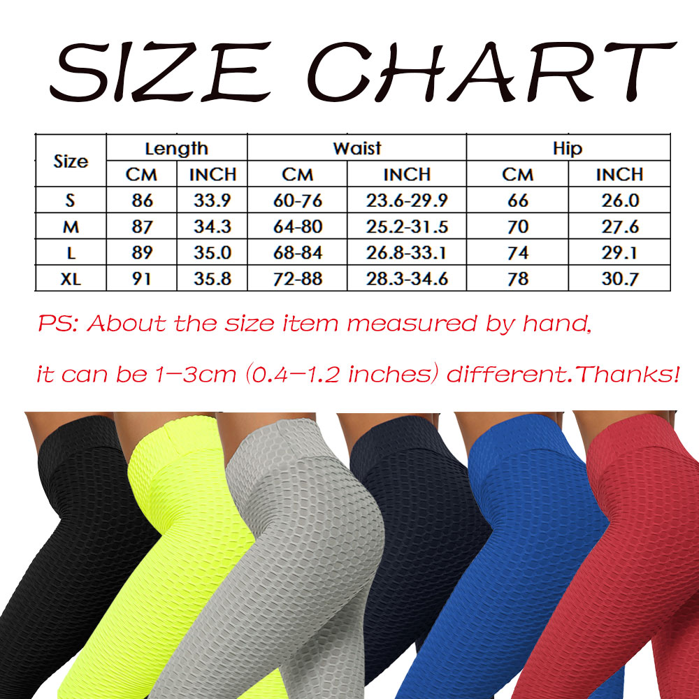 Pants Ruched Lift Textured Women Scrunch Butt Compression TIKTOK Booty Leggings - Picture 19 of 70