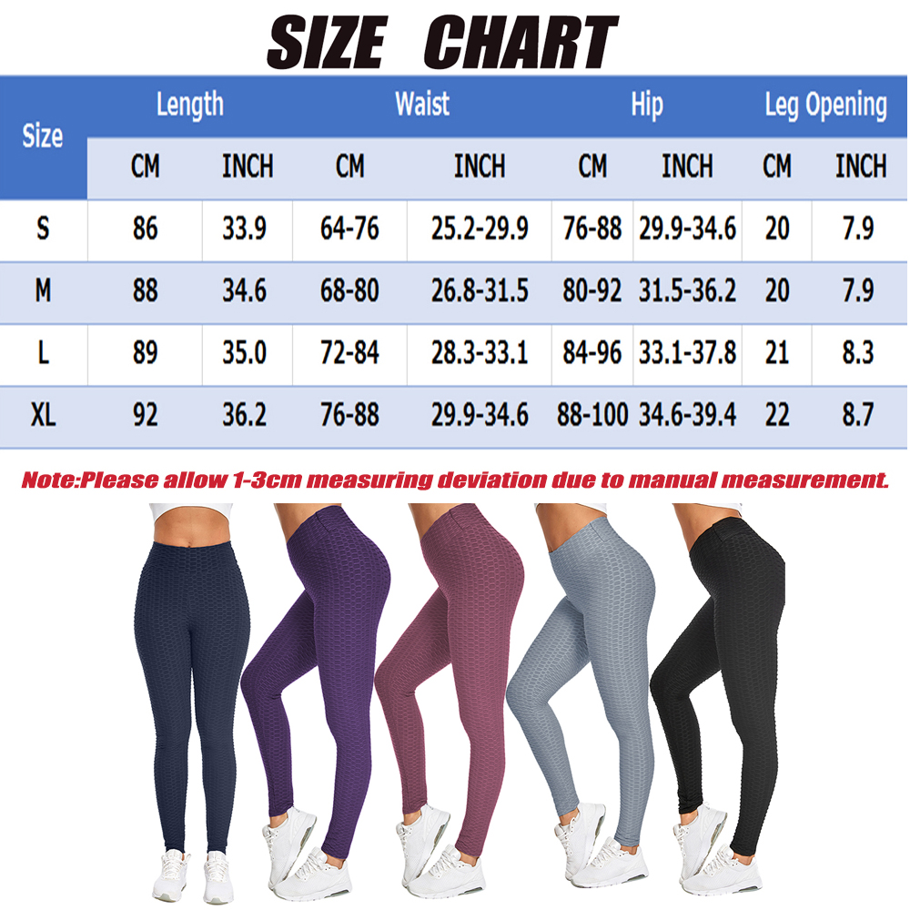 Pants Ruched Lift Textured Women Scrunch Butt Compression TIKTOK Booty Leggings - Picture 31 of 70