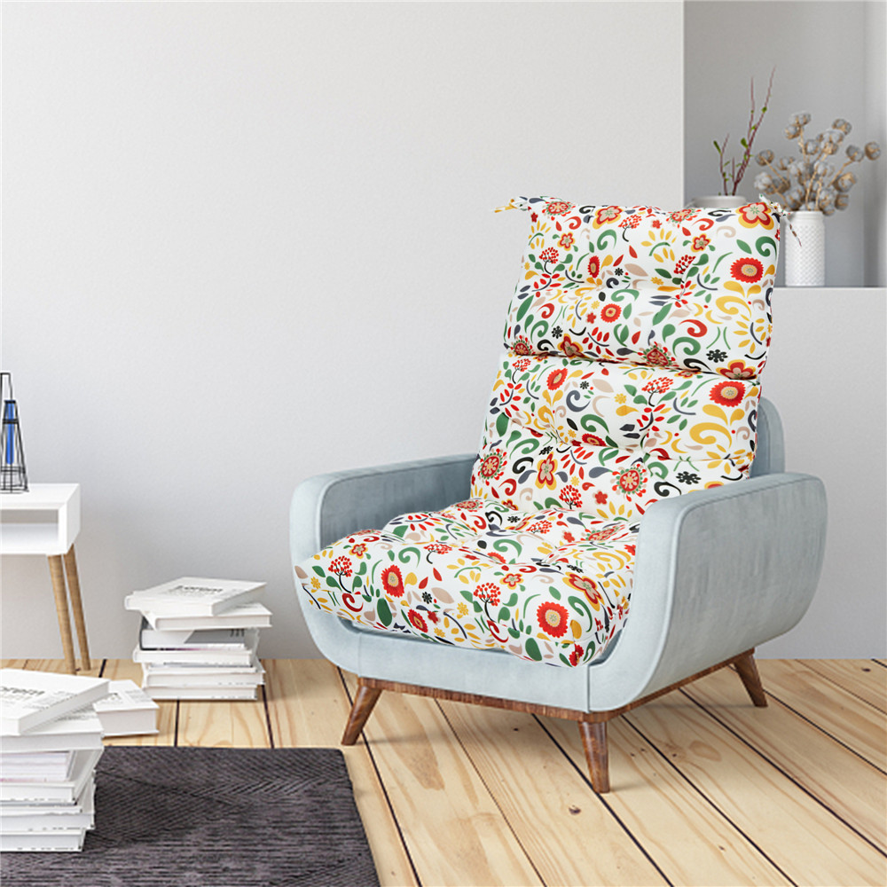 High Back Cushions Patio Rebound Foam Seat Pad Rocking Chair Mat Indoor&Outdoor