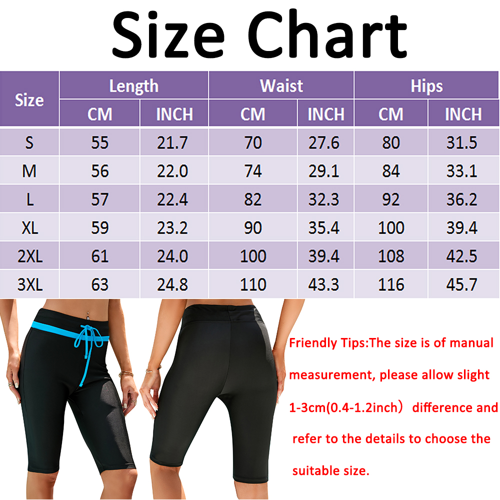 Womens Swim Shorts Bikini Rash Guard Capris Long Bottom Cover Up Quick Dry Pants