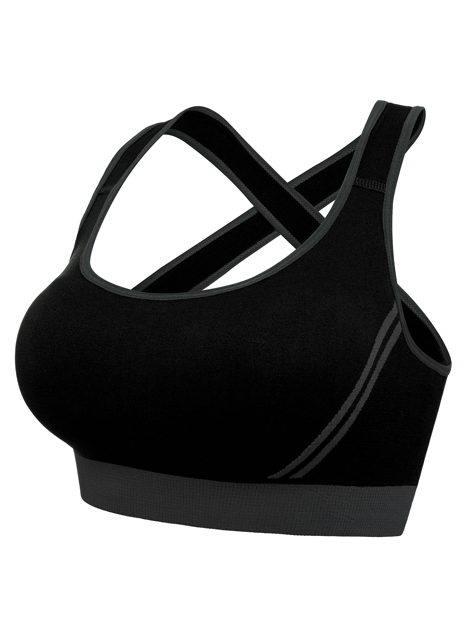 Women Bra Seamless Front Cross Side Button Lace Yoga Underwear Bras BIKINI Vest - Picture 27 of 46