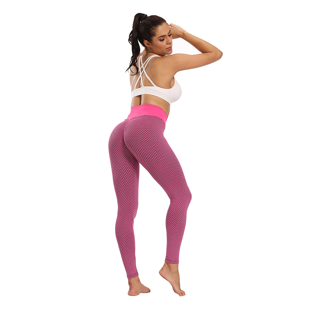 Women Yoga Legging Jogging Pants Seamless Scrunch Elastic Butt Lift  Leggings USA 