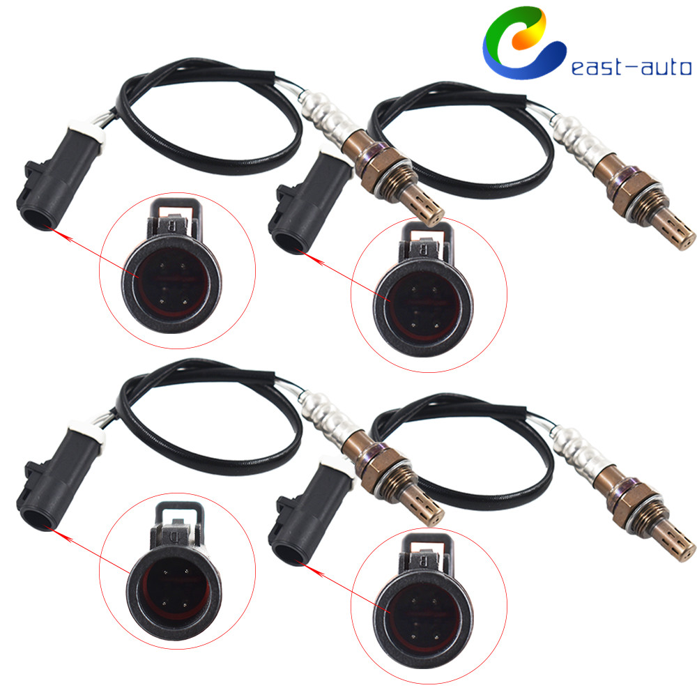 4pcs Air Fuel Ratio Oxygen Sensor Up Downstream for 04-06 BMW 3.0L Auto Trans