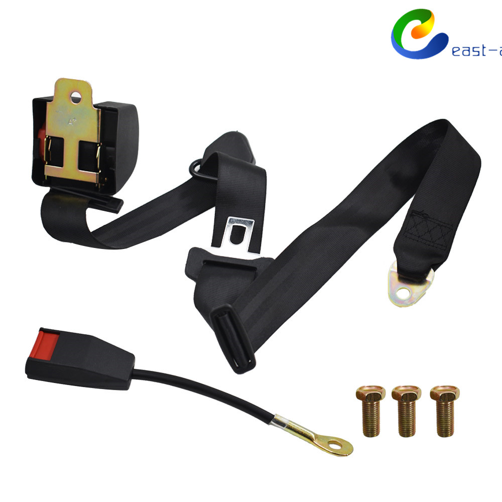 Universal 3 Point Retractable Auto Car Seat Belt Lap Shoulder Adjustable eBay