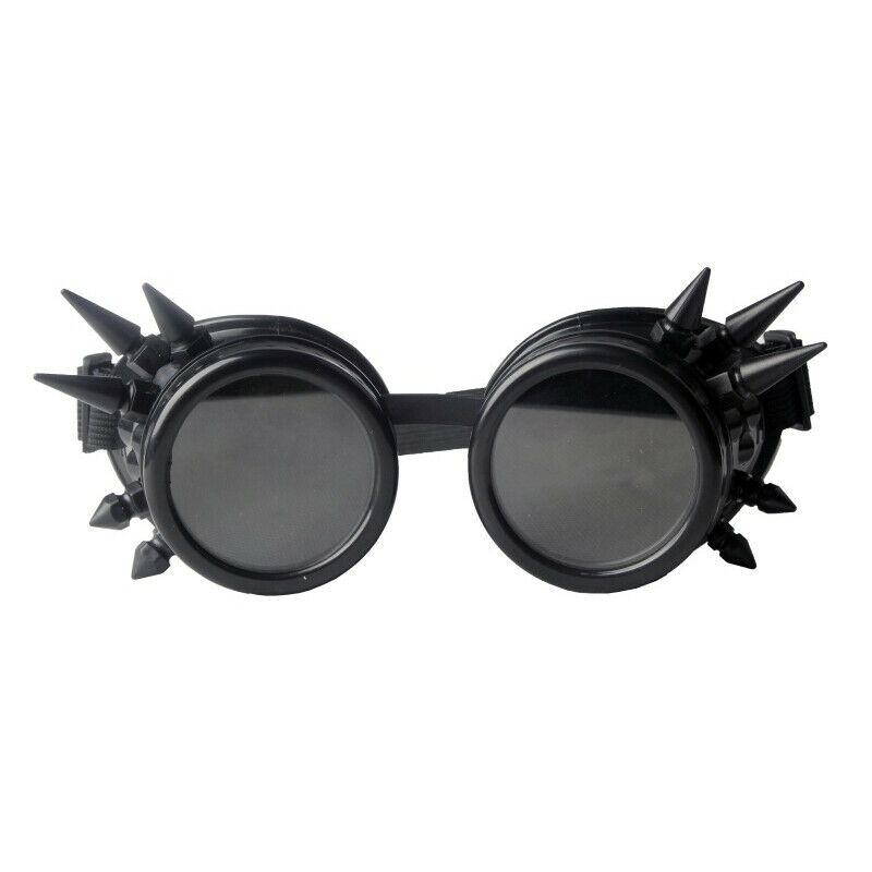 Yellow Green Yarizm Steampunk Goggles Cyber Welding Goth Cosplay Glasses 