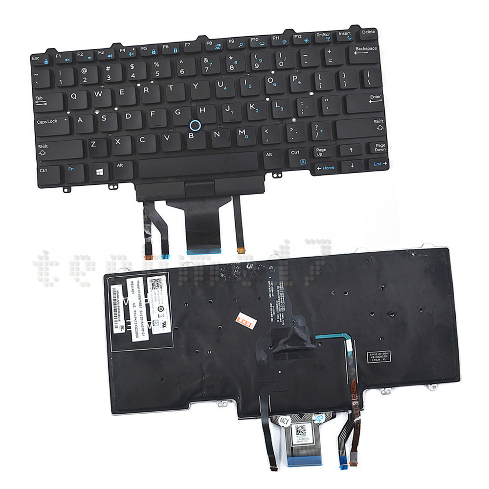 For Dell Latitude E5450 E5470 Backlit Keyboard With Pointer Buttons