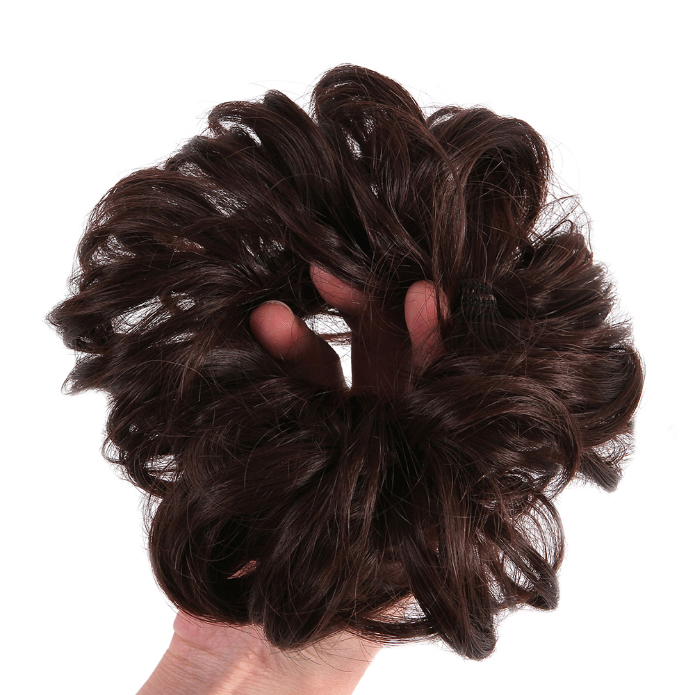 US Ladies Curly Messy Bun Hair Piece Hair Extensions Up Do Scrunchie Chignon YJ - Picture 15 of 74