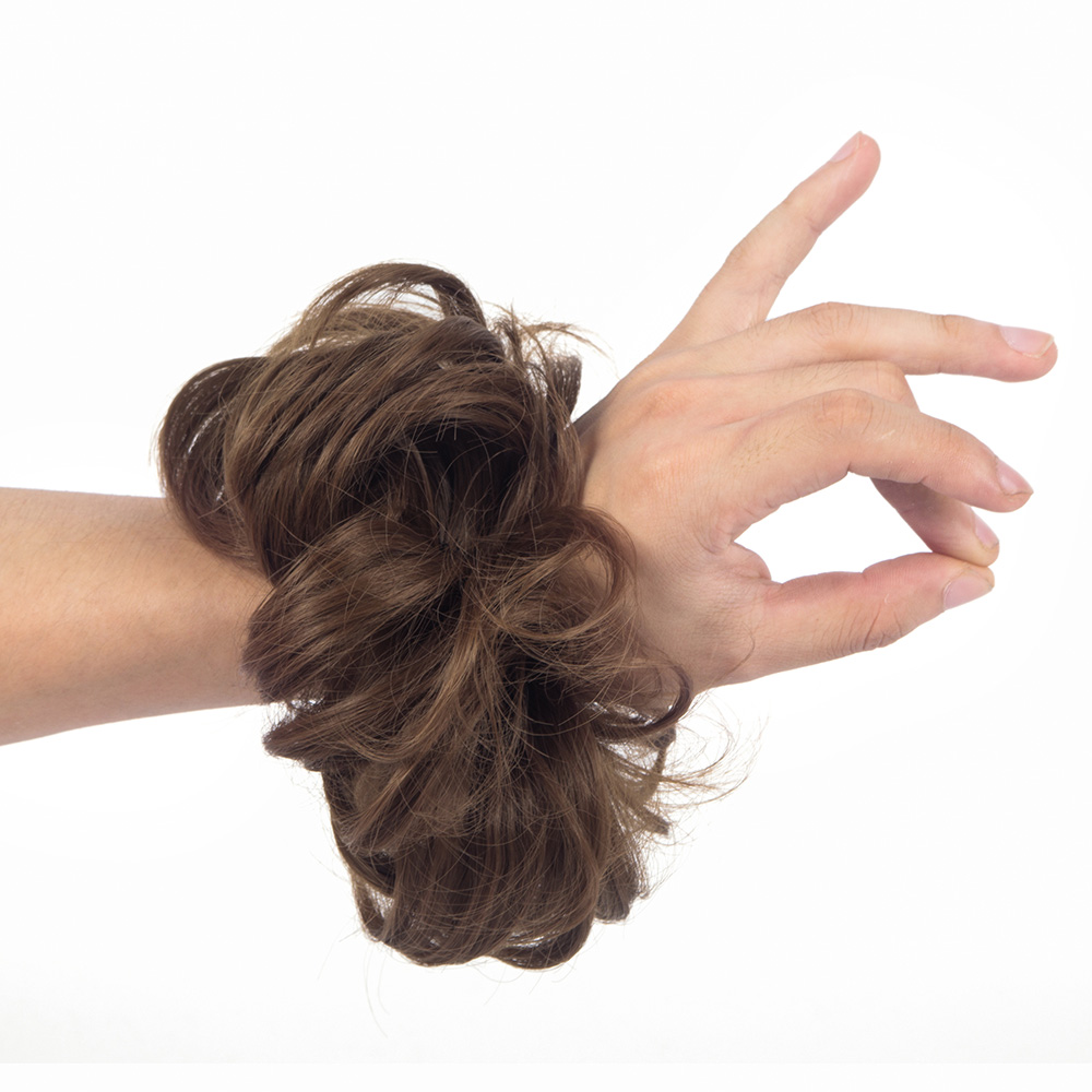 US Ladies Curly Messy Bun Hair Piece Hair Extensions Up Do Scrunchie Chignon YJ - Picture 18 of 74