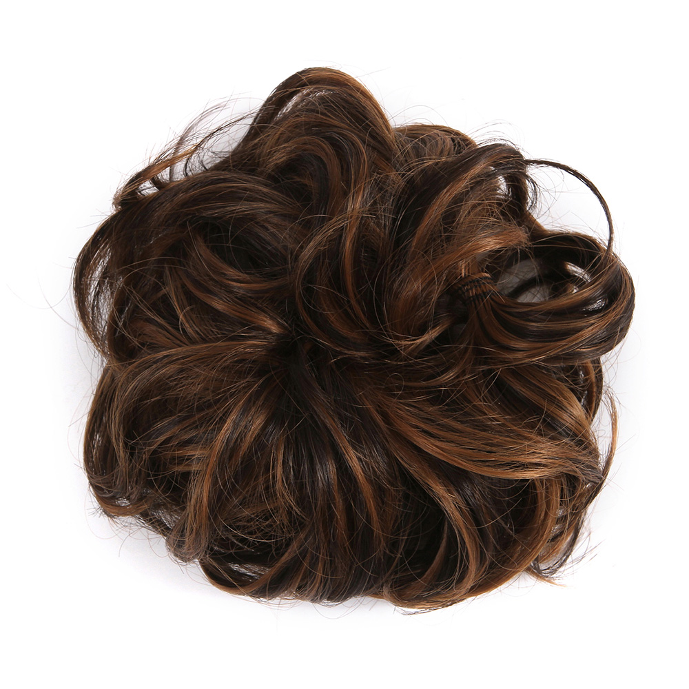 US Ladies Curly Messy Bun Hair Piece Hair Extensions Up Do Scrunchie Chignon YJ - Picture 25 of 74