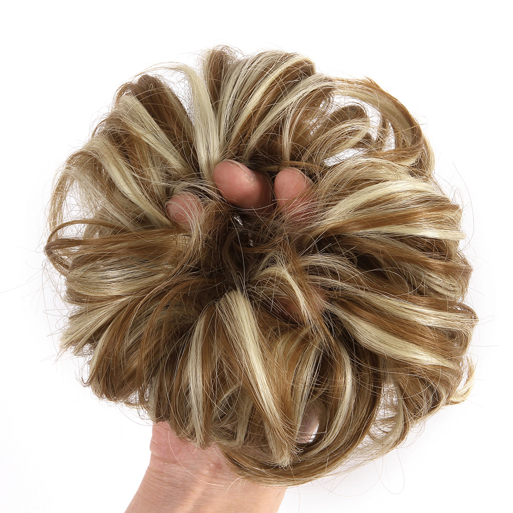US Ladies Curly Messy Bun Hair Piece Hair Extensions Up Do Scrunchie Chignon YJ - Picture 28 of 74
