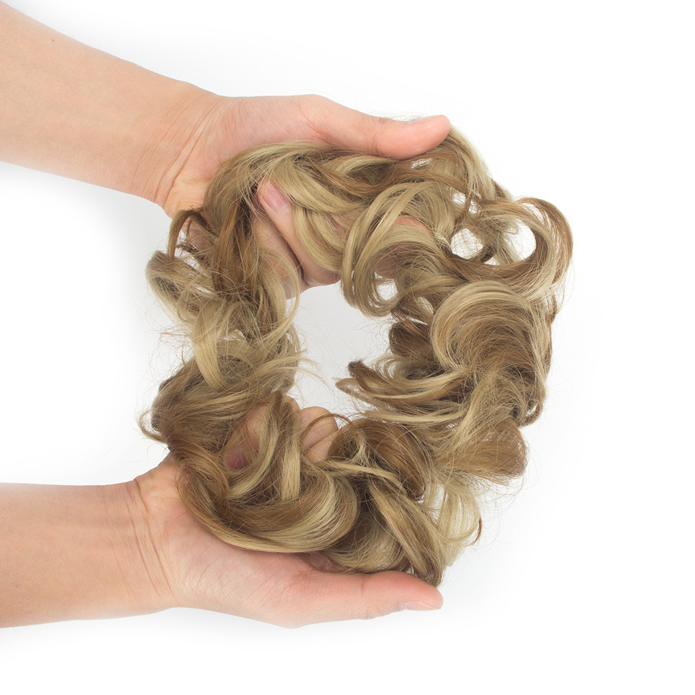 US Ladies Curly Messy Bun Hair Piece Hair Extensions Up Do Scrunchie Chignon YJ - Picture 31 of 74