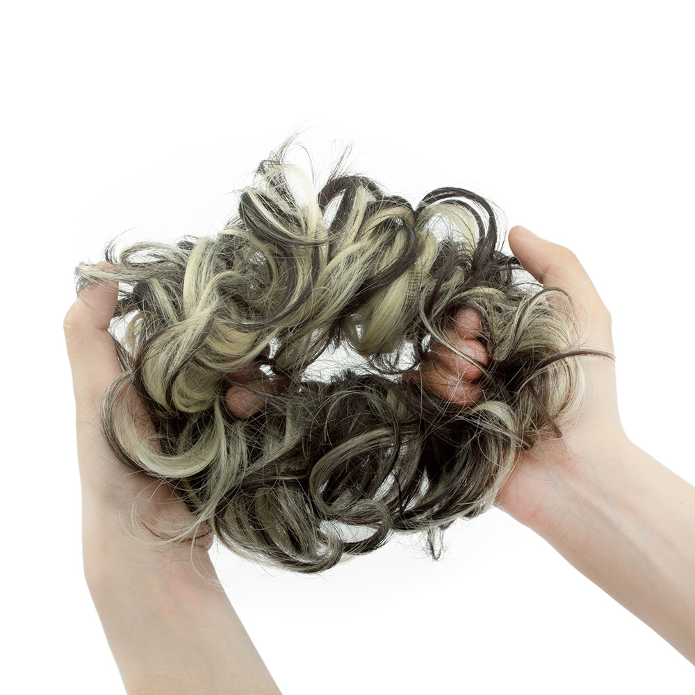 US Ladies Curly Messy Bun Hair Piece Hair Extensions Up Do Scrunchie Chignon YJ - Picture 49 of 74