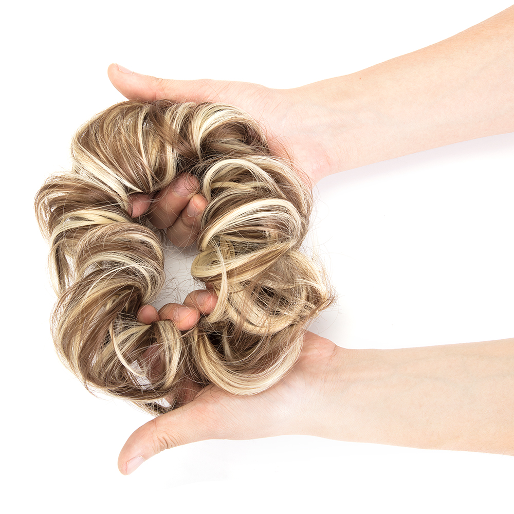 US Ladies Curly Messy Bun Hair Piece Hair Extensions Up Do Scrunchie Chignon YJ - Picture 61 of 74