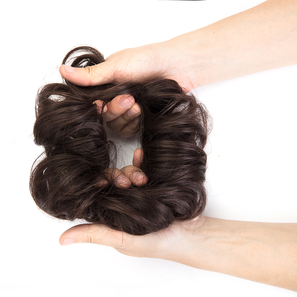 US Ladies Curly Messy Bun Hair Piece Hair Extensions Up Do Scrunchie Chignon YJ - Picture 63 of 74
