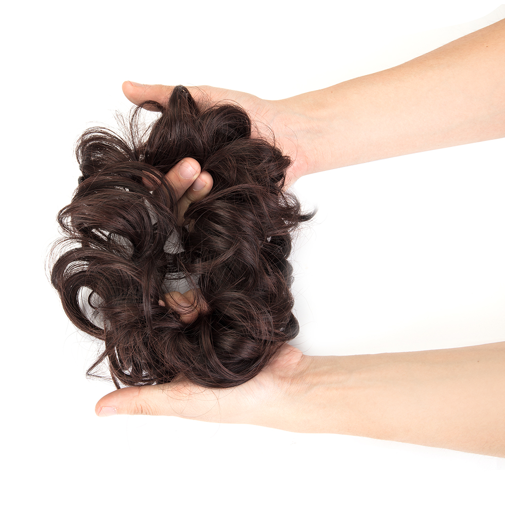 US Ladies Curly Messy Bun Hair Piece Hair Extensions Up Do Scrunchie Chignon YJ - Picture 67 of 74