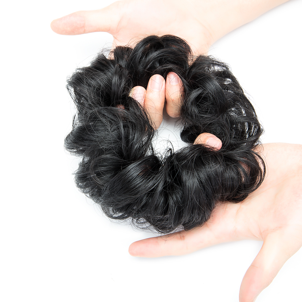 US STOCK 40g Curly Updo Curly Messy Bun Chignon Hair Extension Updo Scrunchie YJ - Bild 10 von 25