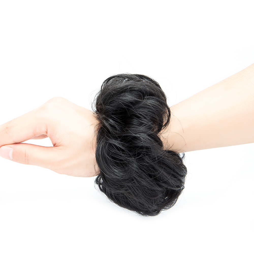 US STOCK 40g Curly Updo Curly Messy Bun Chignon Hair Extension Updo Scrunchie YJ - Bild 11 von 25