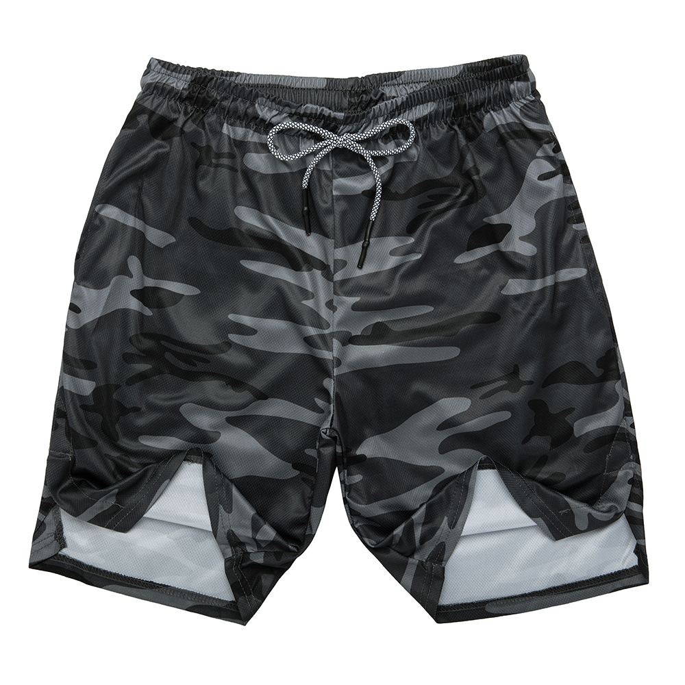 Men's 2 in 1 Workout Training Athletic Liner Compression Pocket Shorts