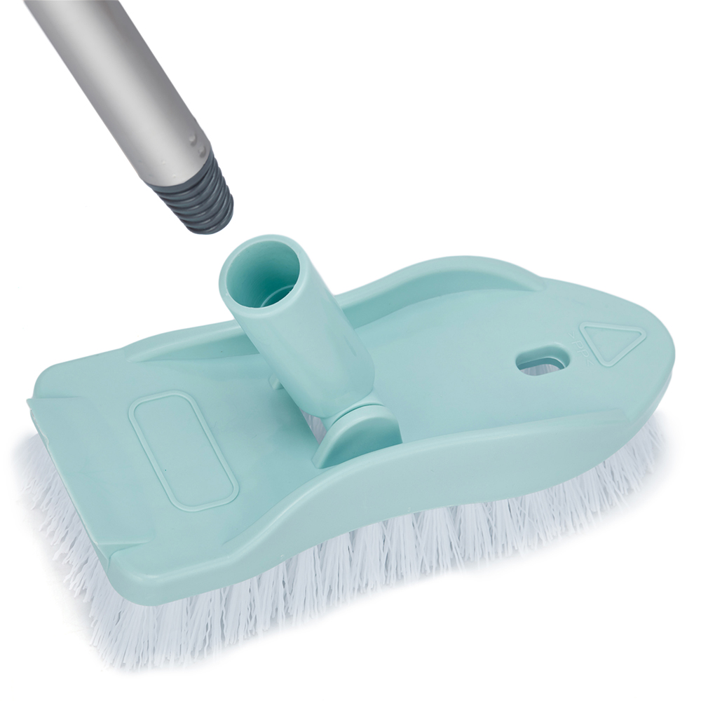 Adjustable Long Handle Cleaning Scrub Floor Kitchen Bathroom Bristle Brush Home - Picture 16 of 16