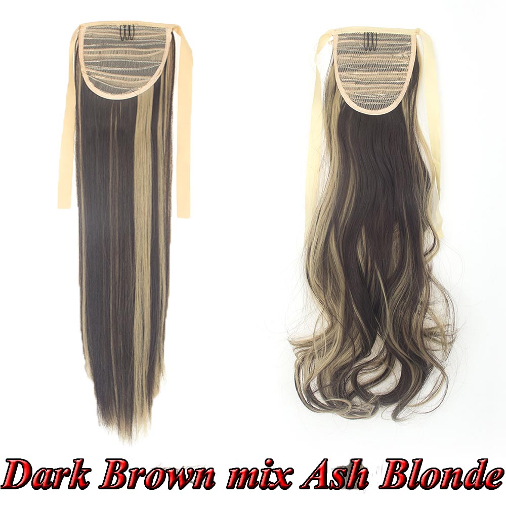9 Color Drawstring Ponytail Long Straight Curly Hair Wig 18 Inches-22 Inches USA