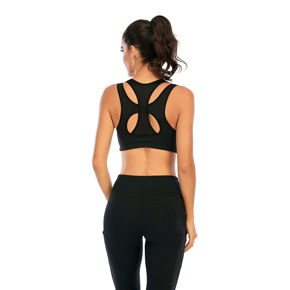 US Women Sports Bra Seamless High Impact Support Vest Yoga Gym Workout Fitness - Picture 14 of 21