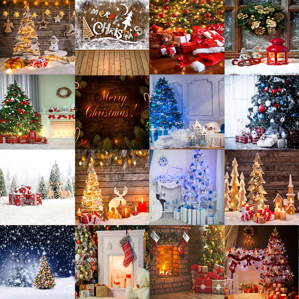 7x5/5x7FT Christmas Photo Photography Props Background Cloth Backdrop for Studio 